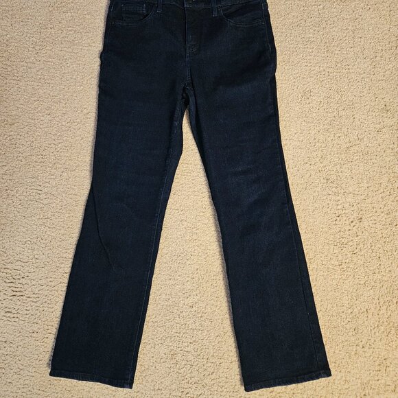 NYDJ Jeans Women’s Marilyn Straight Leg -Lift Tuck Technology-Dark Blue -10P - Picture 2 of 4